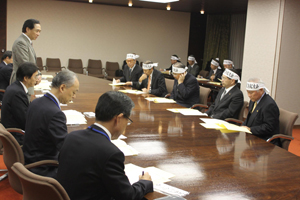 知事との意見交換 知事との意見交換