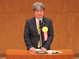 加藤議長 あいさつ